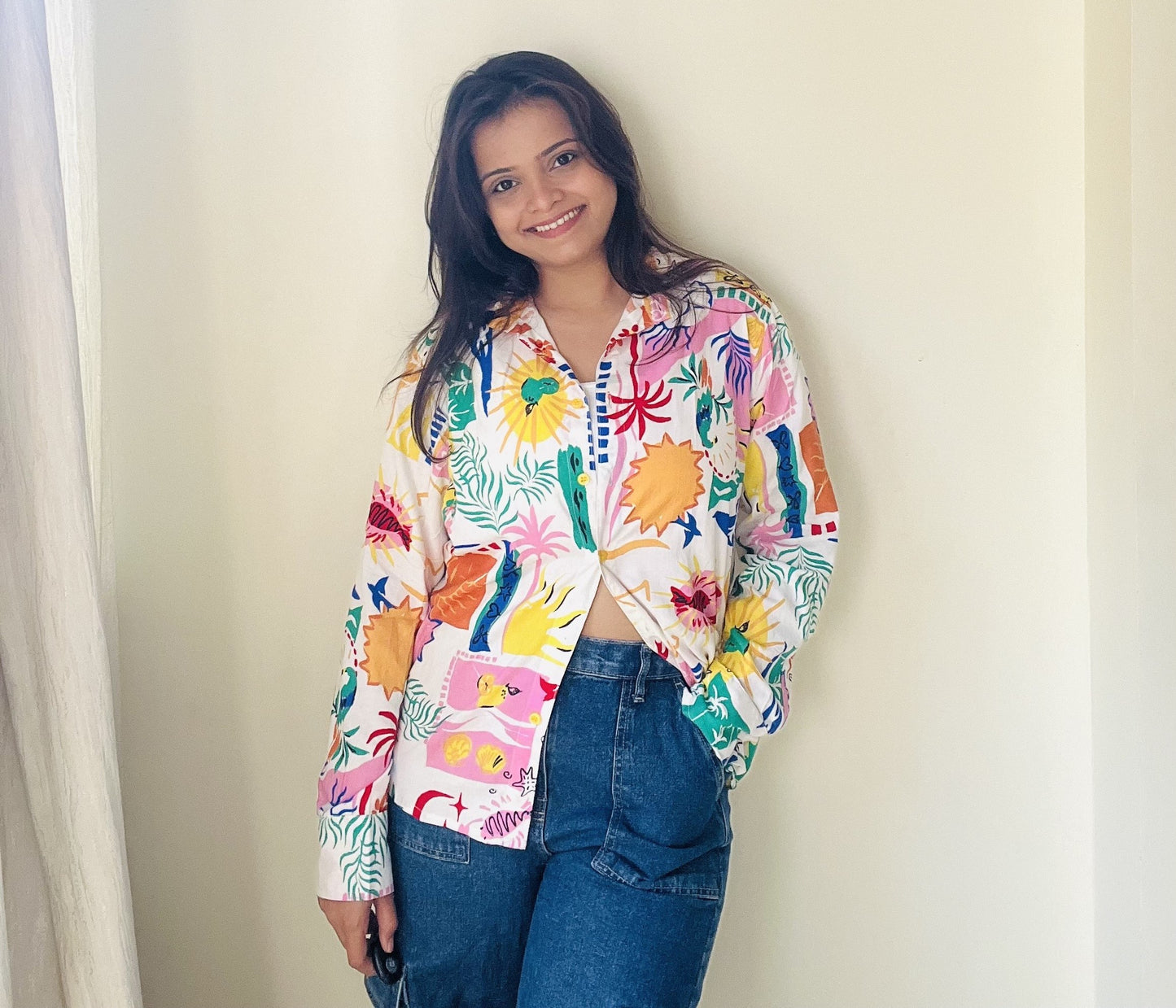 Gulmohar oversized shirt