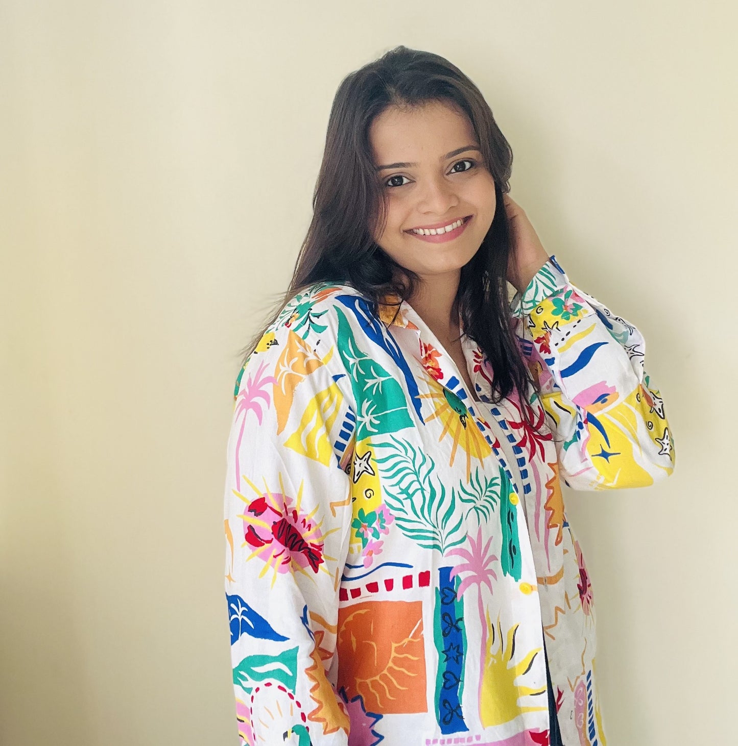 Gulmohar oversized shirt