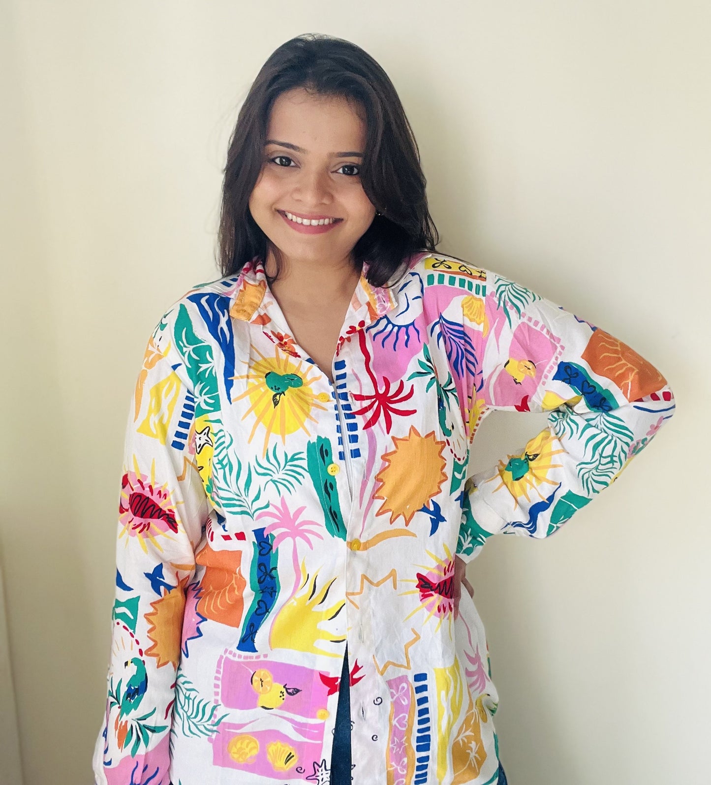 Gulmohar oversized shirt