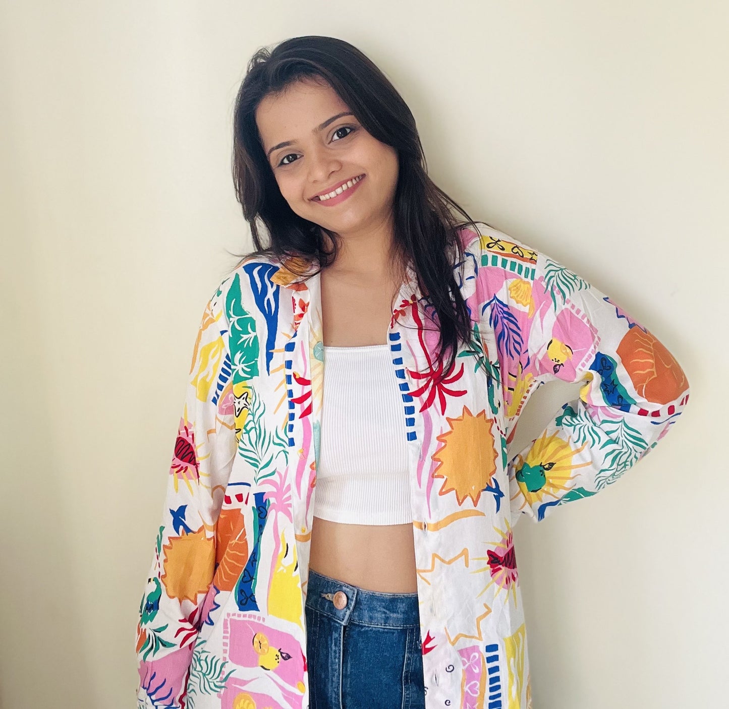 Gulmohar oversized shirt