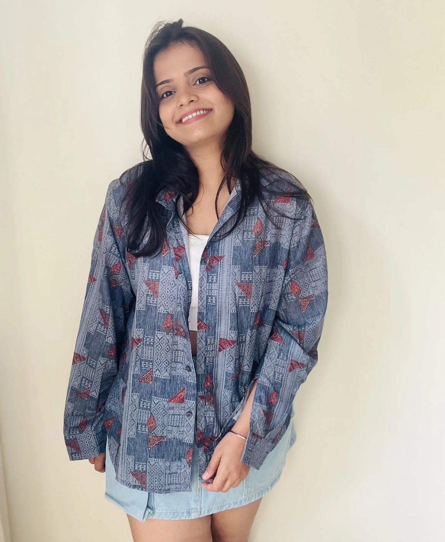 Meher oversized shirt - SWADESI STORIES